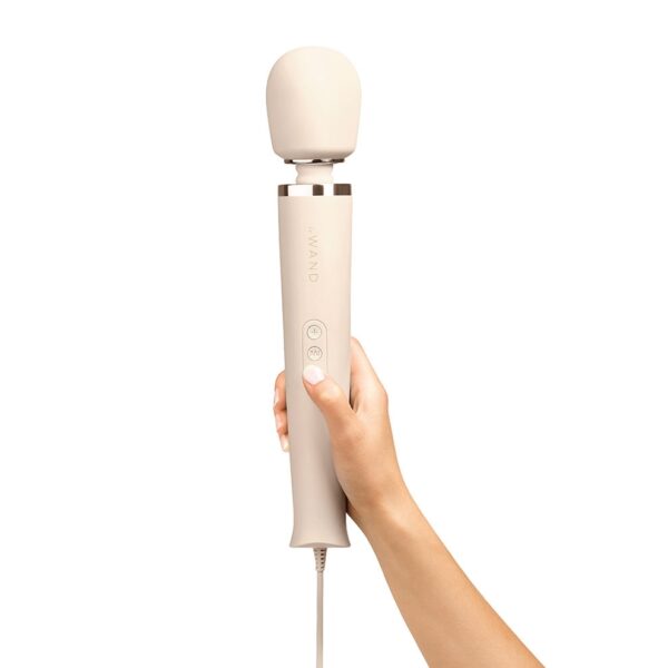 סופר מגי'ק וונד חשמלי בצבע קרם Le Wand Vibrating Massager