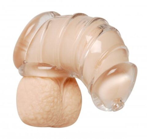 חגורת צניעות כלוב רך לאיבר המין של הגבר XR Brands- Detained Soft Body Chastity Cage