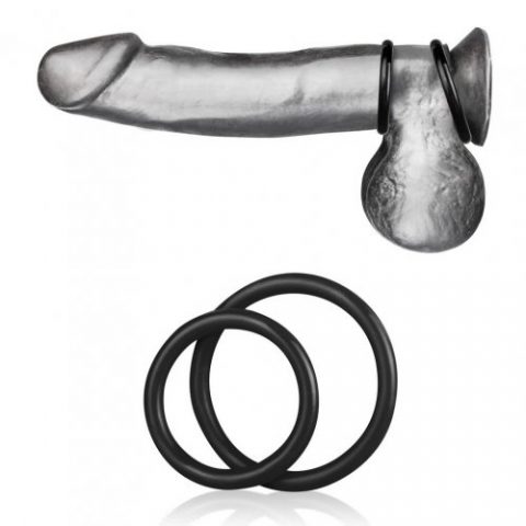 סט טבעות זקפה מסיליקון | Blue Line - Silicone Cock Ring Set